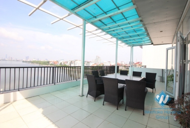 Spacious apartment for rent with unbelievable large balcony and beautiful lakeview